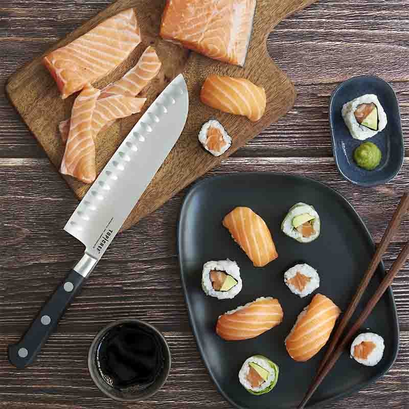 COUTEAU SANTOKU  TOP CHEF 18CM | M6SHOP
